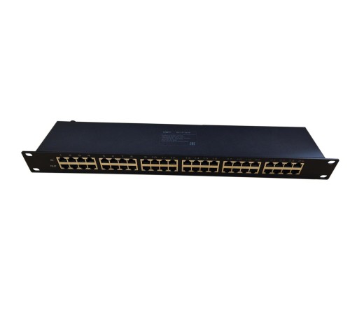 Устройство грозозащиты Gigabit Ethernet PoE на 24 канала/ Устройство грозозащиты Gigabit Ethernet PoE на 24 канала. Тип разъемов: RJ45(8P8C). Поддержка PoE IEEE 802.3af/at/bt до 90W. Скорость передачи данных: 10/100/1000 Мбит/c. Защищаемые пины: 1,2,3,6 4