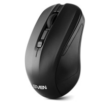 Беспроводная мышь SVEN RX-270W чёрная (3+1кл. 800-1600DPI, блист)