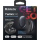 Defender Беспроводная гарнитура Twins 910 черный, TWS, Bluetooth