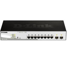 Коммутатор/ Настраиваемый L2 PoE-коммутатор, 8x1000Base-T PoE, 2х1000Base-X SFP, PoE-бюджет 65 Вт, упрощенный интерфейс CLI