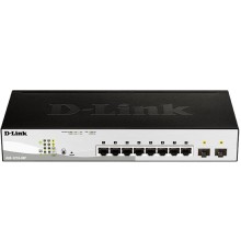 Коммутатор/ Настраиваемый L2 PoE-коммутатор, 8x1000Base-T PoE, 2х1000Base-X SFP, PoE-бюджет 65 Вт, упрощенный интерфейс CLI
