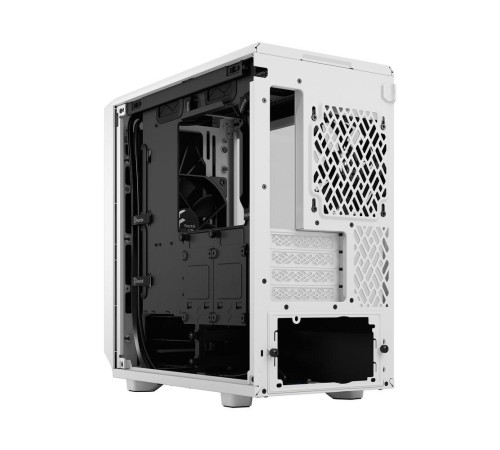 Корпус ПК без блока питания/ Case Fractal Design Meshify 2 Mini TG Clear Tint, Mini-Tower, 1x120mm + 1x140mm, 2xUSB-A 3.2 + 1xUSB 3.2 Type-C mATX, mITX, mDTX White