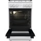 Комбинированная плита Gorenje/ Комбинированная плита Gorenje, Линия Essential, Эмаль SilverMatte, объем духовки 68 л, механическое управление, электроподжиг, рельефные направляющие, 2 стекла+термослой, энергоэффективность А, цвет белый