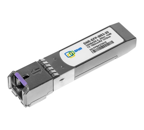 Модуль/ Модуль SFP WDM, дальность до 20км (14dB), 1550нм Модуль/ Модуль SFP WDM, дальность до 20км (14dB), 1550нм