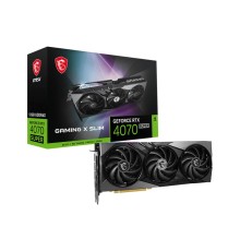 Видеокарта/ VGA MSI NVIDIA GeForce RTX 4070 SUPER 12G GAMING X SLIM 12GB, GDDR6X/192-bit, PCIe 4.0, 1xHDMI 2.1, 3xDP, 2.3-slot