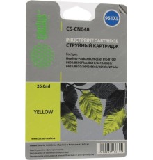 -/ Картридж струйный Cactus CS-CN048 №951XL желтый (26мл) для HP DJ Pro 8100/8600