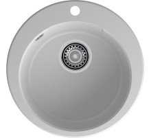 Кухонная мойка GRANFEST GRANFEST Мойка URBAN 649  1-чаша D-490мм, монтаж: врезной, материал: кварц, цвет: серый