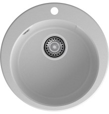 Кухонная мойка GRANFEST GRANFEST Мойка URBAN 649  1-чаша D-490мм, монтаж: врезной, материал: кварц, цвет: серый