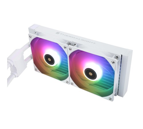 Водяное охлаждение для процессора/ Water Cooling System Thermalright Frozen Notte 240 White Argb V2 (240mm, White, ARGB/ Fans: 2x120mm, 72.37CFM, 27.7dBA, 2000RPM/ Pump height 54mm, 28dBA, 5300RPM, Rad thickness 27mm/ S: 1200, 1700, 1851, 2011, 2066, 115X