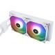 Водяное охлаждение для процессора/ Water Cooling System Thermalright Frozen Notte 240 White Argb V2 (240mm, White, ARGB/ Fans: 2x120mm, 72.37CFM, 27.7dBA, 2000RPM/ Pump height 54mm, 28dBA, 5300RPM, Rad thickness 27mm/ S: 1200, 1700, 1851, 2011, 2066, 115X