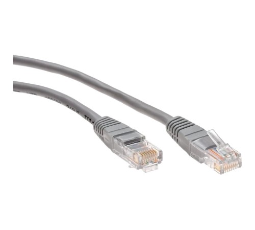 Патчкорд/ Патчкорд литой "Telecom" UTP кат.5е 15,0м серый