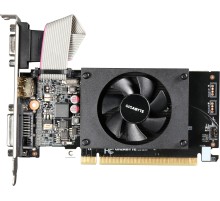 Видеокарта/ VGA GIGABYTE NVIDIA GeForce GT 710 2GB, DDR3/64-bit, PCIe 2.0, 1xD-Sub, 1xDVI-D, 1xHDMI 1.4, 1-slot