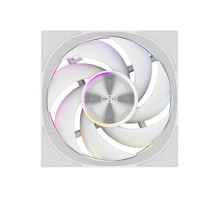 Кулер для корпуса/ Case Cooler PCCooler F7 X120 ARGB WH (120x120x28mm, 4-pin PWM, ARGB, 83CFM, 33.1dBA, 3000RPM, White)