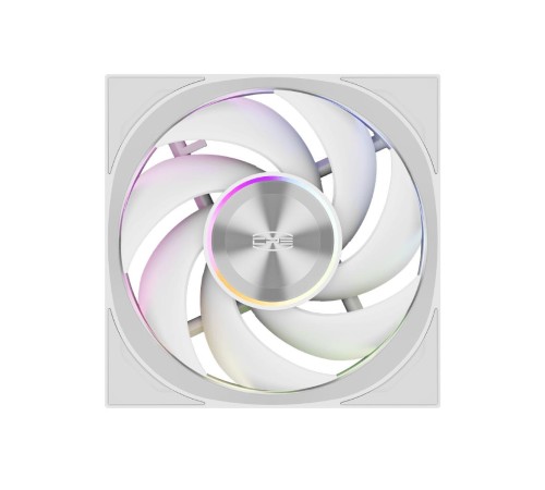 Кулер для корпуса/ Case Cooler PCCooler F7 X120 ARGB WH (120x120x28mm, 4-pin PWM, ARGB, 83CFM, 33.1dBA, 3000RPM, White)