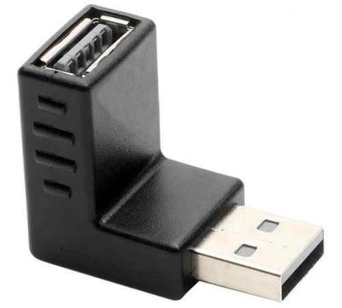 GCR Переходник USB 2.0 AM / AF , угловой, вниз, GCR-53494 GCR Переходник USB 2.0 AM / AF , угловой, вниз, GCR-53494