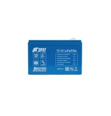  (646) Бастион Skat i-Battery 12-12 LiFePO4 АКБ LI-ION 12В/12Ач/F2/-20°C- +60°C/IFR 26650/4S4P/Срок службы 10 лет/5 л.г