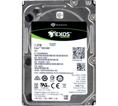 Жесткий диск/ HDD Seagate SAS 1.2Tb 2.5"""" Enterprise Performance 10K 12Gb/s 128Mb 1 year warranty