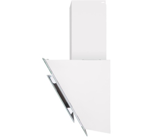 ВЫТЯЖКА HOMSAir Elf Push 60 Glass White/ наклонная, подвесная, кнопочное управление, 3 скорости, 650 м3/ч,до 25 м2, 47 Дб, светодиодное LED-освещение, ширина 60 см, высота 30 см, белый цвет