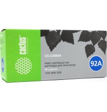 -/ Картридж лазерный Cactus CS-C4092A C4092A черный (2500стр.) для HP LJ 1100/3200/3220