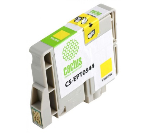 -/ Картридж струйный Cactus CS-EPT0544 T0544 желтый (16.2мл) для Epson Stylus Photo R800/R1800