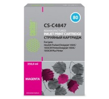 -/ Картридж струйный Cactus CS-C4847 №80 пурпурный (400мл) для HP DJ 1050C/1055CM/1000