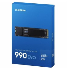 Твердотельный накопитель SSD M.2 (PCI-E NVMe 2.0 Gen 4.0 x4) 2Tb Samsung 990 EVO (R5000/W4200MB/s) 1year