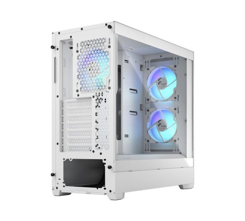 Корпус ПК без блока питания/ Case Fractal Design Pop Air RGB TG Clear Tint, Midi-Tower, 3x120mm RGB, 2xUSB-A 3.2 ATX, mATX, mITX White