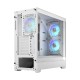 Корпус ПК без блока питания/ Case Fractal Design Pop Air RGB TG Clear Tint, Midi-Tower, 3x120mm RGB, 2xUSB-A 3.2 ATX, mATX, mITX White