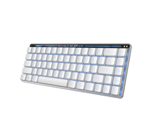 Клавиатра ASUS FALCHION RX LP, 2.4 GHz RF, Bluetooth, 65%, PBT, White