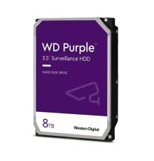 Жесткий диск Western Digital Purple HDD 3.5" SATA 8TB, 5640 rpm, 256MB buffer (DV&NVR), WD85PURZ, 1 year