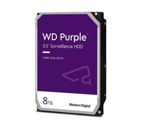Жесткий диск Western Digital Purple HDD 3.5" SATA 8TB, 5640 rpm, 256MB buffer (DV&NVR), WD85PURZ, 1 year