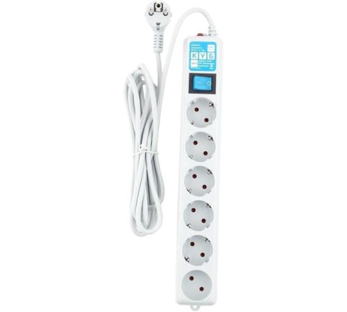 Фильтр-удлинитель Power Cube PRO, 5,0 м, LC контур, 16А/3,5кВт/ Surge protector Power Cube Pro 5,0 m, LC circuit, 6 outlets (white) 16A / 3,5kVt Фильтр-удлинитель Power Cube PRO, 5,0 м, LC контур, 16А/3,5кВт/ Surge protector Power Cube Pro 5,0 m, LC circuit, 6 outlets (white) 16A / 3,5kVt