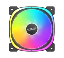 Кулер для корпуса/ Case Cooler PCCooler EF120 ARGB BK (120x120x25mm, 4-pin PWM, ARGB, 37.98CFM, 25.7dBA, 1500RPM, Black)