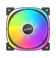 Кулер для корпуса/ Case Cooler PCCooler EF120 ARGB BK (120x120x25mm, 4-pin PWM, ARGB, 37.98CFM, 25.7dBA, 1500RPM, Black)