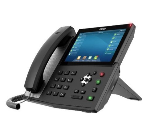 SIP-Телефон Fanvil X7 2xEthernet 10/100/1000, HD Voice, 20 SIP Lines, 5 Line Key, 127 DSS Keys, IPV6/OPUS, 7.0" Touch Color Screen 800x400, WIFI & Built-in Bluetooth, POE + Gigabit, PSU SIP-Телефон Fanvil X7 2xEthernet 10/100/1000, HD Voice, 20 SIP Lines, 5 Line Key, 127 DSS Keys, IPV6/OPUS, 7.0" Touch Color Screen 800x400, WIFI & Built-in Bluetooth, POE + Gigabit, PSU