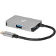 Кабель-концентратор/ Кабель-концентратор USB 3.1 Type-Cm --> 4 port USB3.0(f) Aluminum Shell VCOM <DH310B>