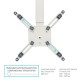Потолочно-настенный кронштейн для проектора ONKRON K5A белый