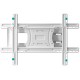 Кронштейн ONKRON/ 40-75" макс 400*600  наклон -5°/+15° поворот ±180° Макс нагрузка 68,2кг, от стены 110-711мм, белый