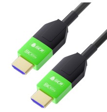 GCR PRO Кабель 30.0m оптический HDMI 2.1 8K 60Hz, 4K 144Hz, высокоскоростной 48.0 Гбит/с, черный, деревянная катушка, GCR-55676