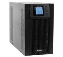 ИБП POWERMAN Online 3000, LCD, двойного преобразования, 3000ВА, 2700Вт, 8 штук IEC320 С13 с резервным питанием, USB, RS232, слот SNMP, разъем EPO, батарея 12В 9Ач 6 шт., 1 кабель для нагрузки C13/C14, 191 х 337 х 460 мм., 25.52 кг./ UPS POWERMAN Online 30