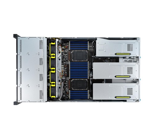 Серверная платформа/ ASUS RS720-E11-RS12U, 2U, 2 x LGA4677,  32 DIMM DDR5, 12=8 x NVMe/SAS*/SATA + 4 NVMe/SATA hs, 2 x M.2 slot, 2 x 10Gbe (X710) RJ45 port,Up to 8 slots PCIe 5.0, 1 x OCP 3.0, 1+1 1600W