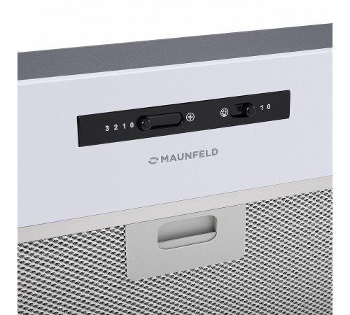 ВЫТЯЖКА MAUNFELD CROSBY LIGHT (C) 60 БЕЛЫЙ/ Тип: встраиваемая, Цвет: белый, Управление: ползунковое Ширина, мм: 600 Полная потребляемая мощность, Вт: 190 Количество скоростей: 3 Максимальная производительность, м3/ч: 850 Диаметр воздуховода, мм: 120 Площа