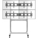 ONKRON напольный мобильный стенд для видеостен 2х2 4 x 43”- 55" FSPRO2L-22 серебристый