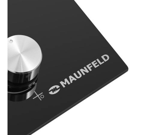 Комбинированная панель MAUNFELD/ Комбинированная варочная панель (электрическая+газовая), 60см, механическое управление, 4 конфорки, мощность конфорок; газовые 1000, 2600, Hi-Light 1200, 1800, электропподжиг, газ-контроль, цвет черный