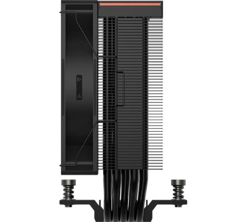Кулер для процессора PCCooler RT500 Digital ARGB BK, 120mm FAN, 5 HEAT PIPES, 4-PIN PWM, 500-2200 RPM, 34.9 DBA, HYDRO BEARING, LED temp., LGA 1851/1700/1200/115X, AMD AM5/AM4