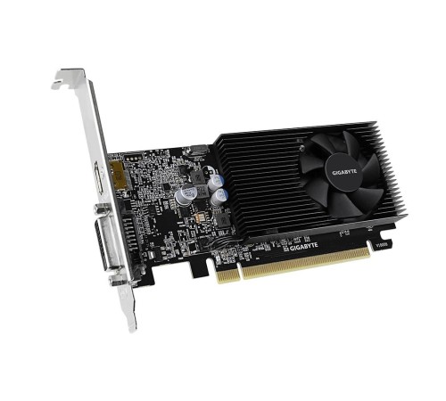 Видеокарта/ VGA GIGABYTE NVIDIA GeForce GT 1030 2GB, DDR4/64-bit, PCIe 3.0, 1xDVI-D, 1xHDMI 2.0, 1-slot