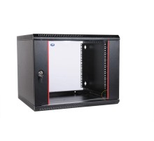 шкаф ЦМО Шкаф телекоммуникационный настенный разборный ЭКОНОМ 15U (600х350) дверь стекло, цвет черный