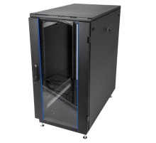 Шкаф ЦМО Шкаф телекоммуникационный напольный 24U (600  800) дверь стекло, чёрный