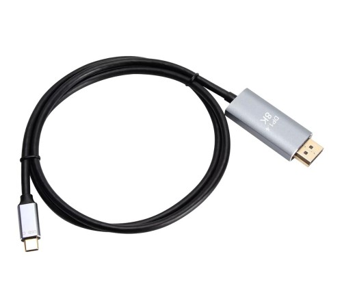 Кабель-адаптер/ Кабель-адаптер USB Type-Cm --> DP1.4v (m) 8K@60Hz, 1.8m , Alum Shell,VCOM <CU480MC-1.8M> Кабель-адаптер/ Кабель-адаптер USB Type-Cm --> DP1.4v (m) 8K@60Hz, 1.8m , Alum Shell,VCOM <CU480MC-1.8M>