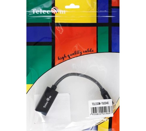 Адаптер/ Адаптер USB Type-Cm---->HDMI(f) , 4K@120HZ 8K@ 30Hz, Alum Shell,Telecom 0.15м<TUC040> Адаптер/ Адаптер USB Type-Cm---->HDMI(f) , 4K@120HZ 8K@ 30Hz, Alum Shell,Telecom 0.15м<TUC040>